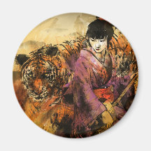 Geisha Fridge Magnets