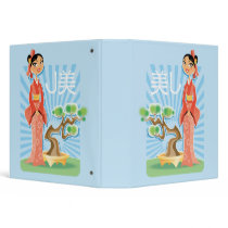 geisha girl and bonsai tree notebook binders