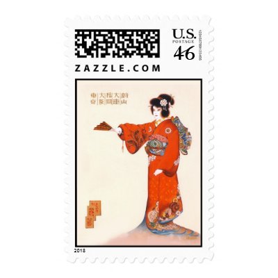 Geisha Girl Stamp