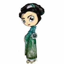 Geisha helado de la primavera esculturas fotograficas