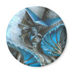 Geisha in blue magnets
