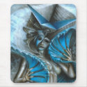 Geisha in blue mousepads