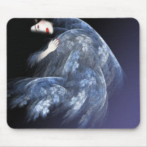 Geisha in Blue mousepads