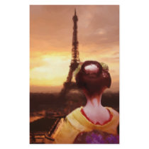 Geisha in Paris stationery