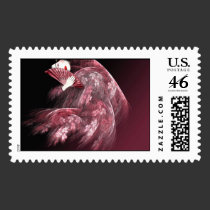 Geisha in Red postage