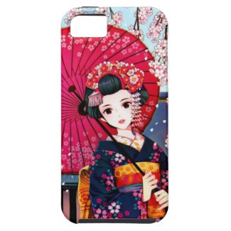 Geisha in Spring Time iPhone 5 Case