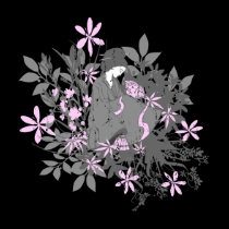 Geisha in the Garden t-shirts