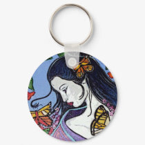 Geisha Key Chain keychains by Kaitart Geisha Key Chain keychains
