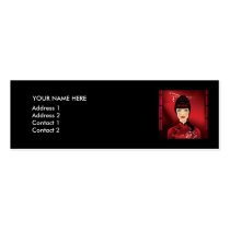 Geisha Pinup Style portrait Profile card business cards by monicastamp Geisha Pinup Style portrait Profile card business cards