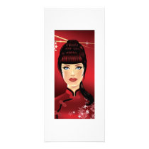 Geisha Pinup Style portrait rack cards by monicastamp Geisha Pinup Style portrait rack cards