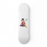 Geisha playing shamisen skateboards