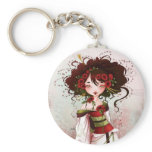 Geisha poppy keychains