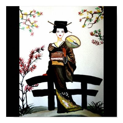 geisha poster by desxms