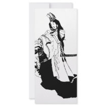 geisha rack card design