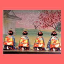 Geisha Row postcards