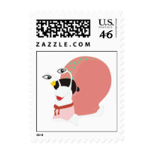 Geisha snail stamps