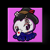Geisha Tako-Chan Button buttons