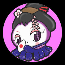 Geisha Tako-Chan Stickers stickers