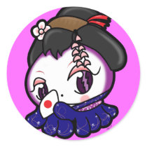Geisha Tako-Chan Stickers