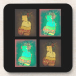 Geisha Times Four Beverage Coasters
