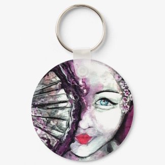 Geisha _ Water in her Soul Keychain keychain