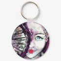 Geisha _ Water in her Soul Keychain by whittyart Geisha _ Water in her Soul Keychain