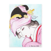 geisha wedding postcard by ChristinasCanvas geisha wedding postcard