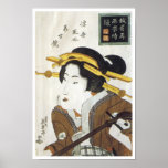 Geisha with Samisan, Eisen, 1826 posters