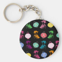 Geishas & Lanterns Keychain