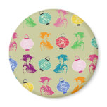 Geishas &amp; Lanterns Refrigerator Magnets
