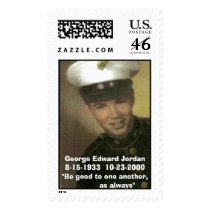 GEJ, George Edward Jordan8-15-1933  10-23-2000"... postage