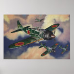 'Gekitsui- O' - oil painting by R. McSpadden Poster