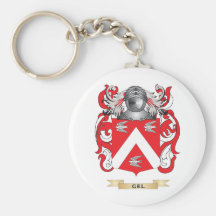 Gel Coat of Arms (Family Crest) Key Chains