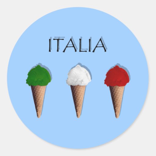 Gelati Italian Ice Cream flag of Italy Italia Classic ...