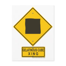 Gelatinous Cube XING postcards