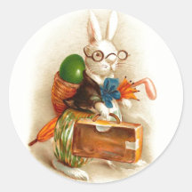 Gelukkig Paaschfeest Vintage Easter Stickers