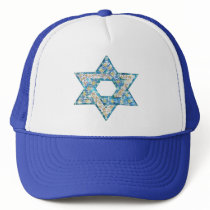 Gem decorated Star of David Trucker Hat