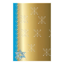 Gem decorated Star of David Stationery Design