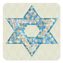 Gem decorated Star of David Stickers