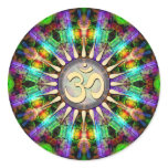 Gem Mandala Golden Aum Spiritual Art Sticker