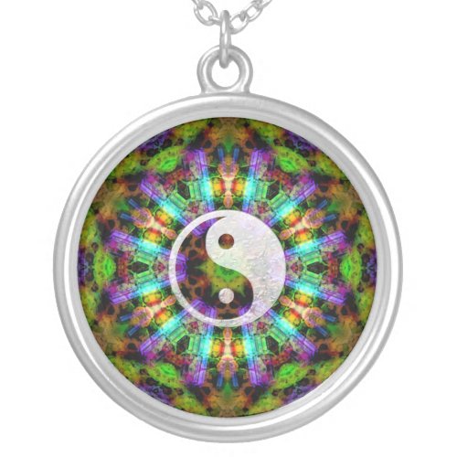 Gem Mandala YinYang Necklace necklace