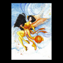 Gemini 11"x15" Print, Geisha Zodiac Fine Art