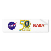 Gemini 50th Anniversary Logo Bumper Sticker