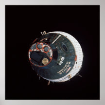 Gemini 7 spacecraft as viewed from Gemini 6A Posters