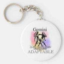 Gemini About You Key Chain