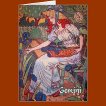 "Gemini" Astrology Sign Card cards