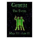 Gemini Birthday Card