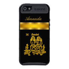Gemini Black Gold Iphone5 case iPhone 5 Cover
