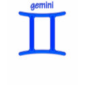 Gemini Blue Symbol Shirt by PlanetZodiac Gemini Blue Symbol Shirt