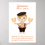 Gemini - Boy Horoscope Poster